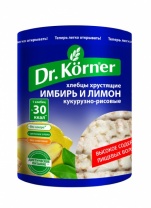 "Dr.Korner" хлебцы имбирь и лимон кукурузно-рисовые 100г