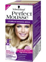 Краска-мусс для волос Perfect Mousse тон № 910 пепельный блонд