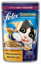 "Felix" sensations с уткой в соусе с морковью 85г